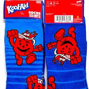 Men's Fashion Novelty Casual Fun KOOL AID Crew SOCKS Size 6-12